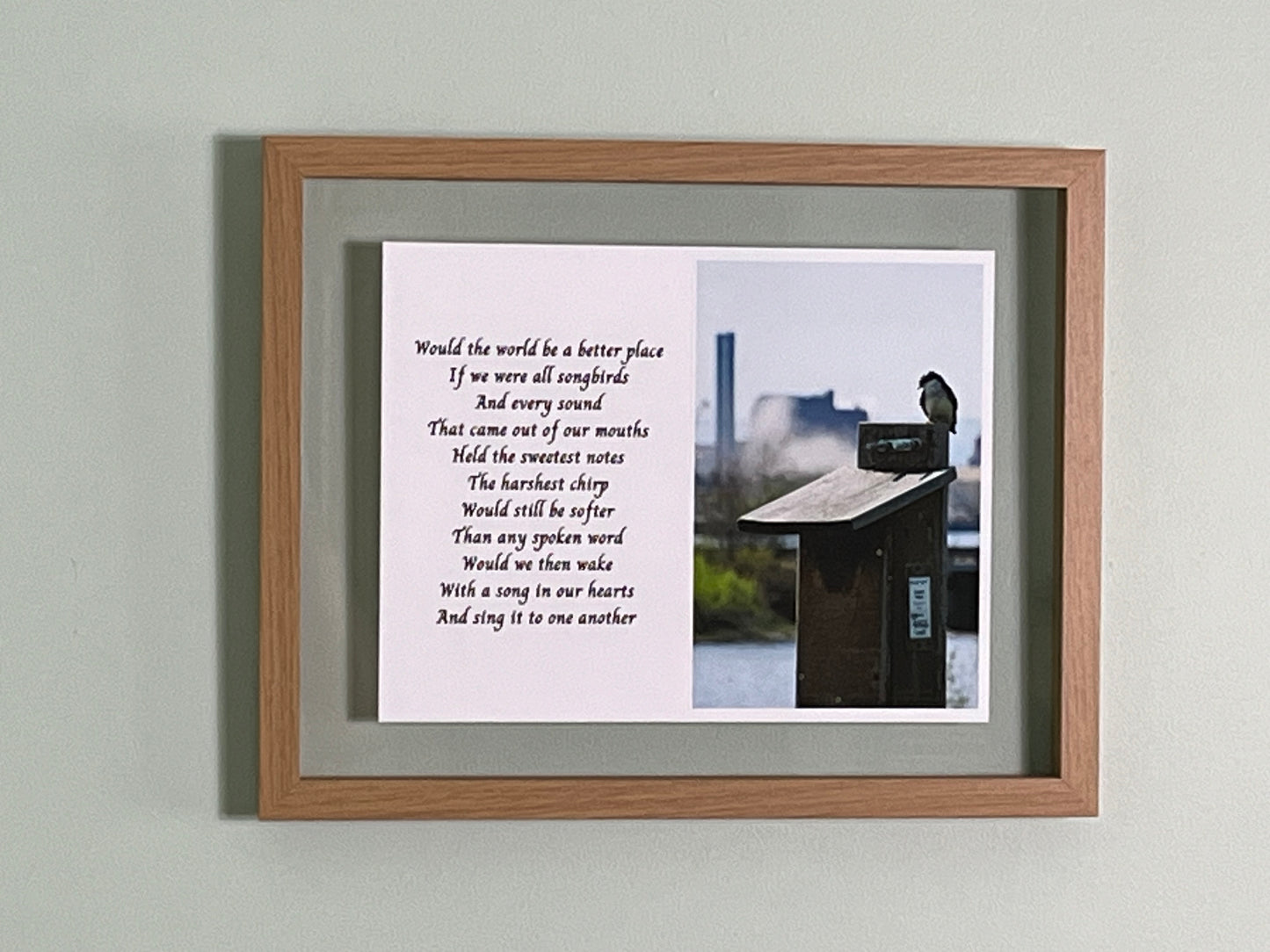 Industrial Bird On House